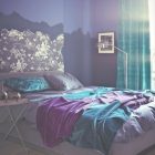 Turquoise And Purple Bedroom