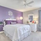 Purple Accent Wall Bedroom