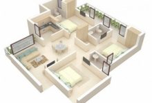 3 Bedroom Apartment Plan