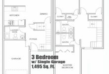 Townhouse Layout 3 Bedrooms