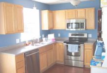 Blue Kitchen Oak Cabinets