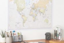 World Map For Bedroom Wall