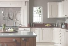Cream Kitchen Cabinets With Grey Walls