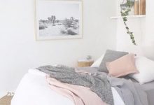 Blush Pink And White Bedroom