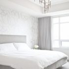 Silver Feature Wall Bedroom