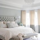 Grey White Gold Bedroom
