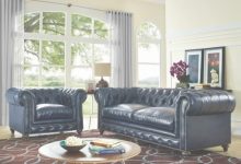 Blue Leather Living Room Furniture