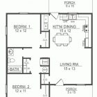 2 Bedroom Tiny House Plans