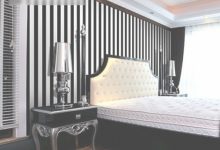 Black And White Striped Wallpaper For Bedroom