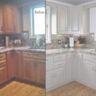 Painting Oak Kitchen Cabinets White Before And After