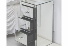 Mirrored Glass Bedside Cabinets