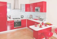 Red And White Cabinets