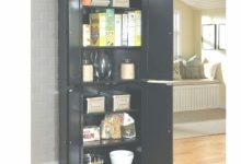 Black Kitchen Storage Cabinet