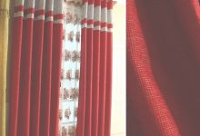 Bright Red Bedroom Curtains