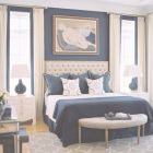 Navy And Tan Bedroom