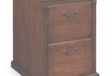 Solid Wood 2 Drawer File Cabinet