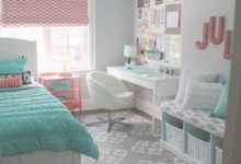 Turquoise And Coral Bedroom