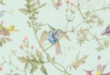 Hummingbird Bedroom Wallpaper