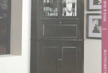 Black Corner Cabinet With Doors