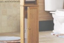 Wooden Toilet Paper Storage Cabinet