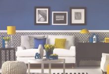 Blue And Yellow Living Room