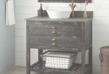 Distressed Wood Bathroom Vanity