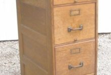 4 Drawer Wooden File Cabinet