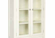 Cream Glass Display Cabinet