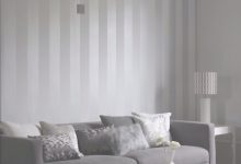 Grey Striped Wallpaper Bedroom