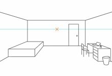 How To Draw A 3D Bedroom Step By Step