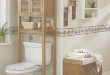 Oak Bathroom Cabinets Over Toilet