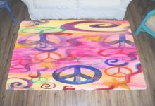 Peace Sign Rugs Bedrooms