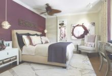 Beige Purple Bedroom