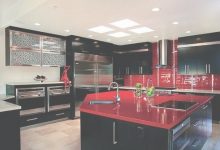 Black And Red Kitchen Design