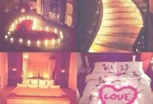 Romantic Bedroom Ideas With Rose Petals And Candles