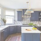 Blue Color Kitchen Cabinets