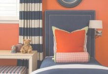 Blue And Orange Bedroom