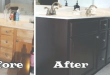 How To Paint Bathroom Cabinets Dark Brown