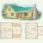 3 Bedroom Log Cabin House Plans