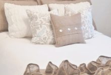 Burlap And Lace Bedroom