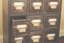 Diy Card Catalog Cabinet