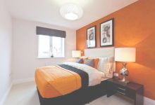 Orange And White Bedroom