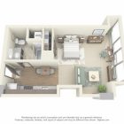 One Bedroom Apartment Designs Example