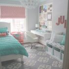 Turquoise Coral And Grey Bedroom