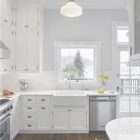 Gray Kitchen Walls With White Cabinets