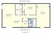 700 Square Foot 2 Bedroom Apartment