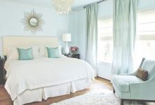 Aqua And Cream Bedroom