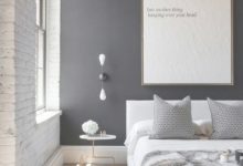 Charcoal Feature Wall Bedroom