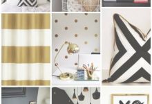 Black And Gold Bedroom Accessories