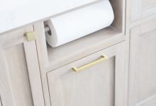 Built In Paper Towel Holder In Cabinet